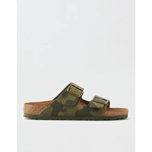 Birkenstock Arizona Camouflage Green Sandals Size 38 US 7/7.5 Women - Picture 4 of 13